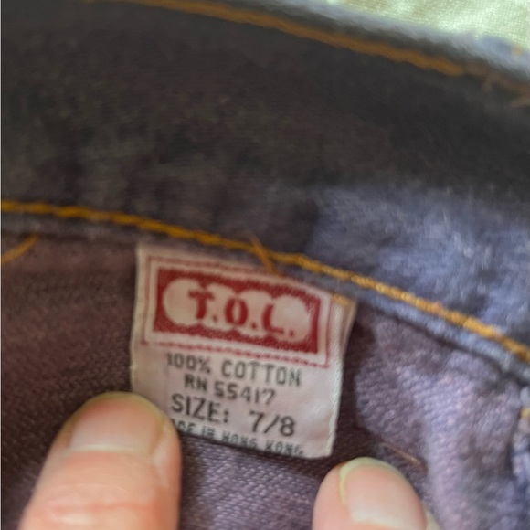 20% OFF 2+ BUNDLES! T.O.L. Jeans. Purple. Size 7/8 - Picture 4 of 11